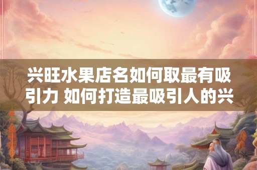 兴旺水果店名如何取最有吸引力 如何打造最吸引人的兴旺水果店名 兴旺水果店名如何取最有吸引力 如何打造最吸引人的兴旺水果店名