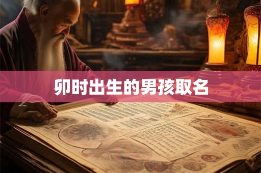 卯时出生的男孩取名