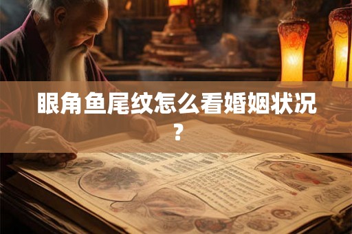 眼角鱼尾纹怎么看婚姻状况？