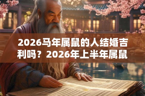 2026马年属鼠的人结婚吉利吗？2026年上半年属鼠结婚吉日
