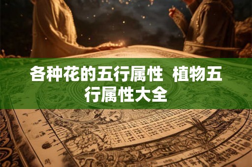 各种花的五行属性  植物五行属性大全