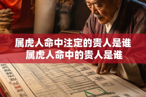 属虎人命中注定的贵人是谁 属虎人命中的贵人是谁
