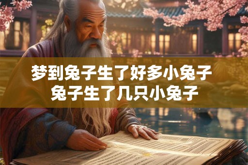 梦到兔子生了好多小兔子 兔子生了几只小兔子