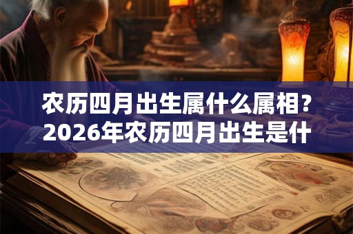 农历四月出生属什么属相？2026年农历四月出生是什么命？