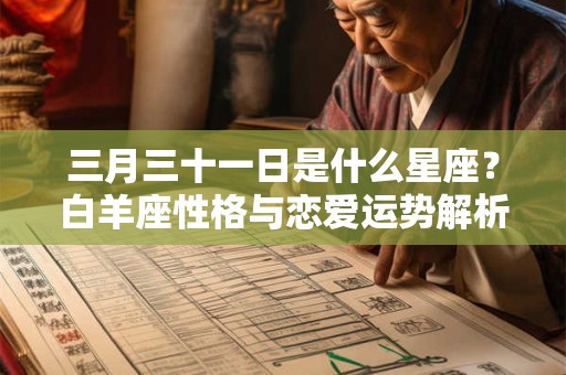 三月三十一日是什么星座？白羊座性格与恋爱运势解析
