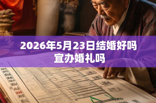 2026年5月23日结婚好吗 宜办婚礼吗