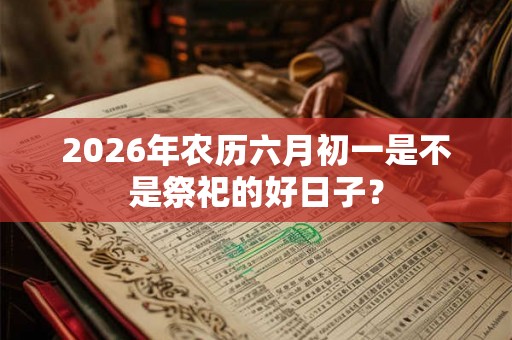 2026年农历六月初一是不是祭祀的好日子？