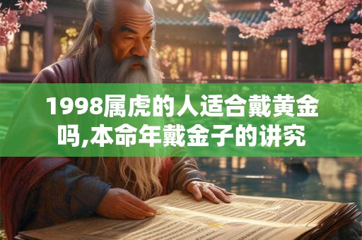 1998属虎的人适合戴黄金吗,本命年戴金子的讲究