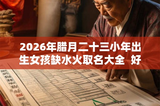 2026年腊月二十三小年出生女孩缺水火取名大全  好听寓意好的名字