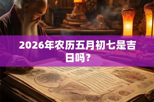 2026年农历五月初七是吉日吗？