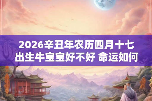 2026辛丑年农历四月十七出生牛宝宝好不好 命运如何