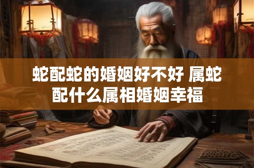 蛇配蛇的婚姻好不好 属蛇配什么属相婚姻幸福