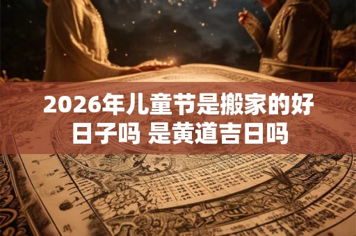 2026年儿童节是搬家的好日子吗 是黄道吉日吗