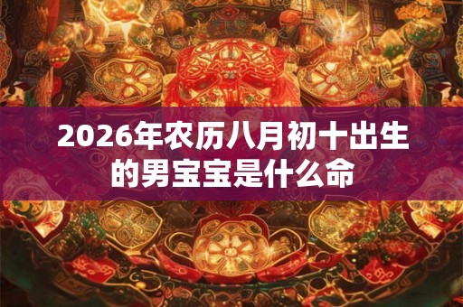 2026年农历八月初十出生的男宝宝是什么命
