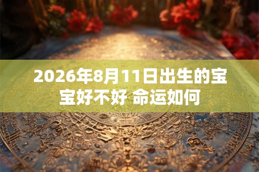 2026年8月11日出生的宝宝好不好 命运如何