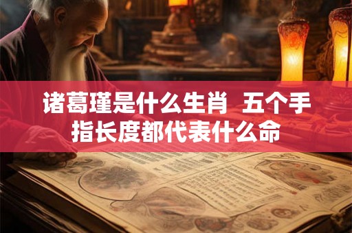 诸葛瑾是什么生肖  五个手指长度都代表什么命