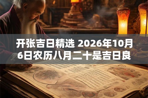 开张吉日精选 2026年10月6日农历八月二十是吉日良辰吗