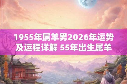 1955年属羊男2026年运势及运程详解 55年出生属羊人2026全年每月运势男性
