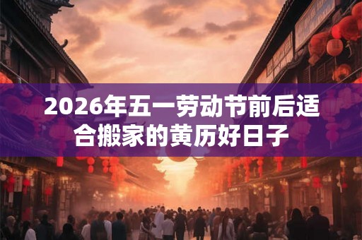 2026年五一劳动节前后适合搬家的黄历好日子