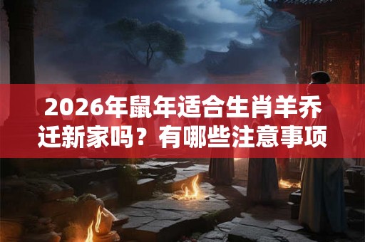 2026年鼠年适合生肖羊乔迁新家吗？有哪些注意事项？
