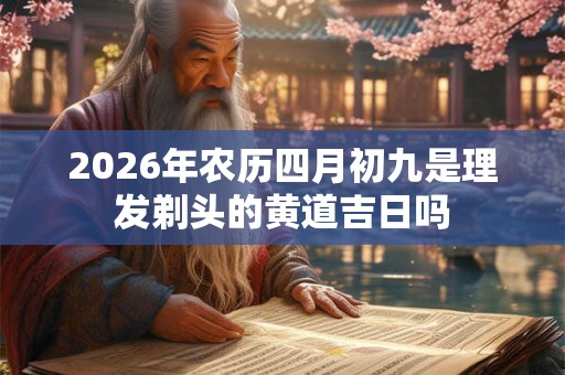 2026年农历四月初九是理发剃头的黄道吉日吗