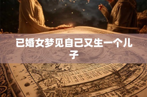 已婚女梦见自己又生一个儿子