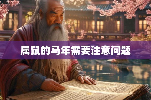 属鼠的马年需要注意问题