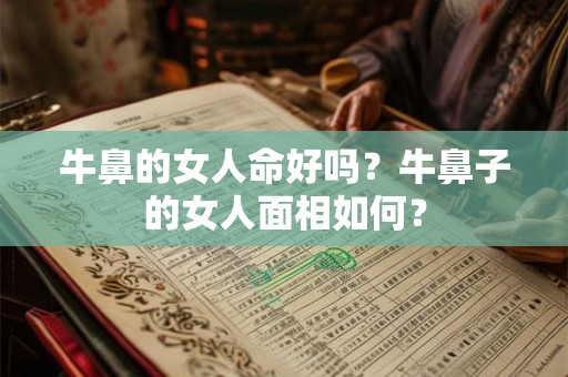 牛鼻的女人命好吗？牛鼻子的女人面相如何？