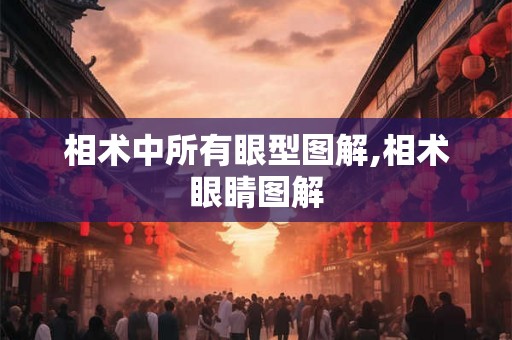 相术中所有眼型图解,相术眼睛图解