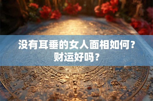 没有耳垂的女人面相如何？财运好吗？