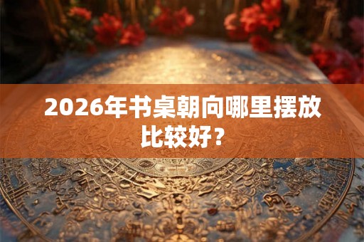 2026年书桌朝向哪里摆放比较好？