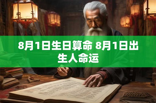 8月1日生日算命 8月1日出生人命运
