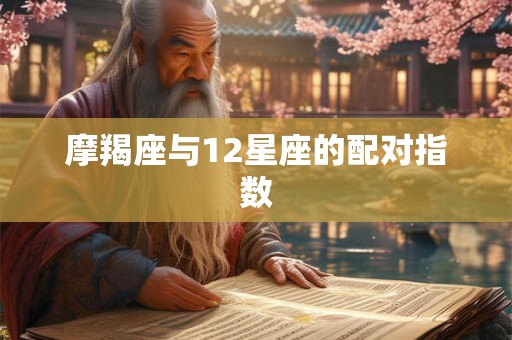 摩羯座与12星座的配对指数