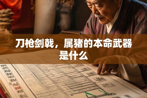 刀枪剑戟，属猪的本命武器是什么