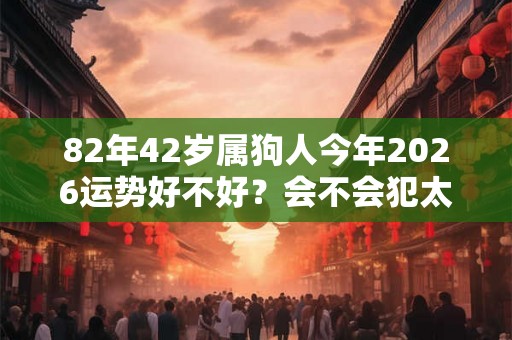 82年42岁属狗人今年2026运势好不好？会不会犯太岁