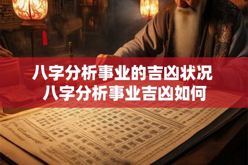 八字分析事业的吉凶状况 八字分析事业吉凶如何