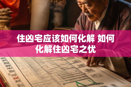 住凶宅应该如何化解 如何化解住凶宅之忧 住凶宅应该如何化解 如何化解住凶宅之忧