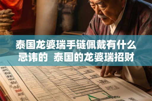 泰国龙婆瑞手链佩戴有什么忌讳的 泰国的龙婆瑞招财灵验吗 泰国龙婆瑞手链佩戴有什么忌讳的 泰国的龙婆瑞招财灵验吗