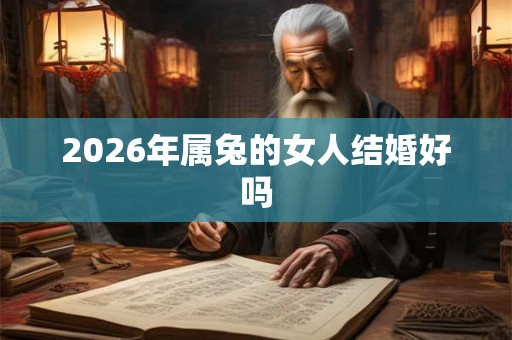 2026年属兔的女人结婚好吗