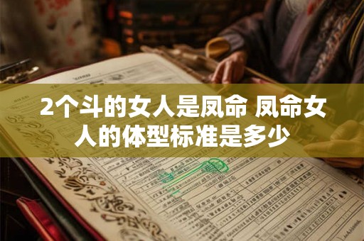 2个斗的女人是凤命 凤命女人的体型标准是多少
