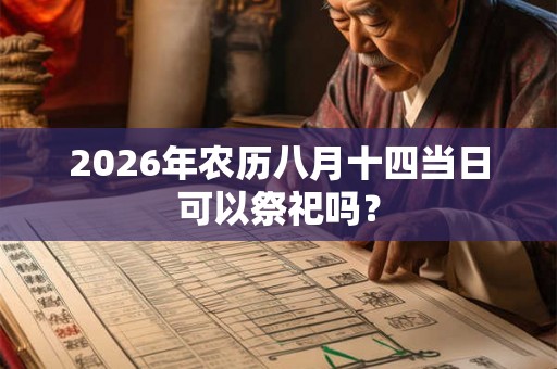2026年农历八月十四当日可以祭祀吗？