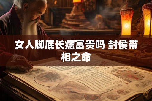 女人脚底长痣富贵吗 封侯带相之命