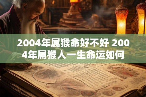 2004年属猴命好不好 2004年属猴人一生命运如何