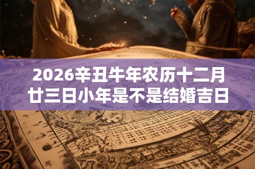 2026辛丑牛年农历十二月廿三日小年是不是结婚吉日？