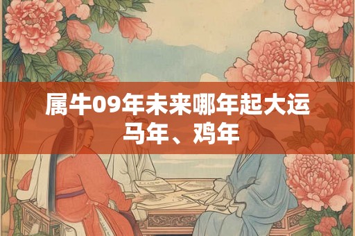 属牛09年未来哪年起大运 马年、鸡年