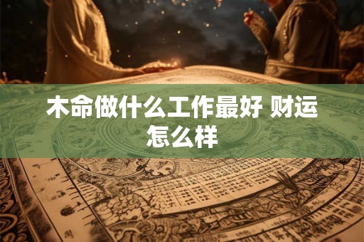 木命做什么工作最好 财运怎么样