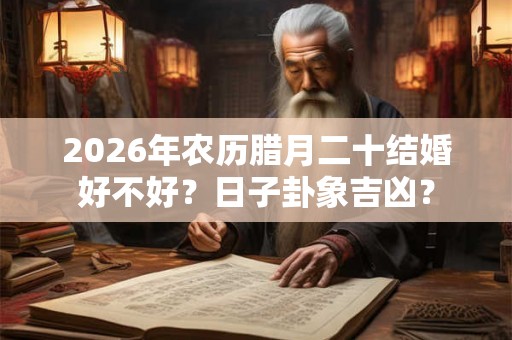 2026年农历腊月二十结婚好不好？日子卦象吉凶？