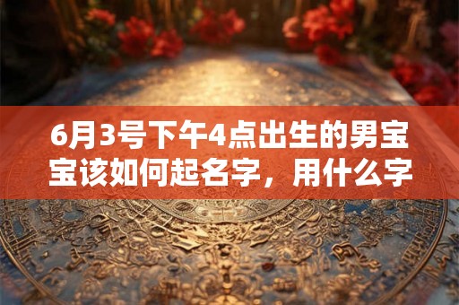 6月3号下午4点出生的男宝宝该如何起名字,用什么字好 6月3号下午4点出生的男宝宝该如何起名字,用什么字好