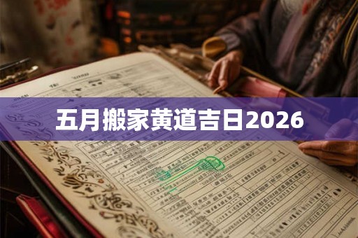 五月搬家黄道吉日2026