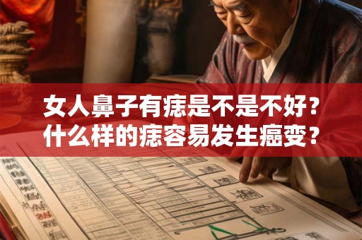 女人鼻子有痣是不是不好？什么样的痣容易发生癌变？